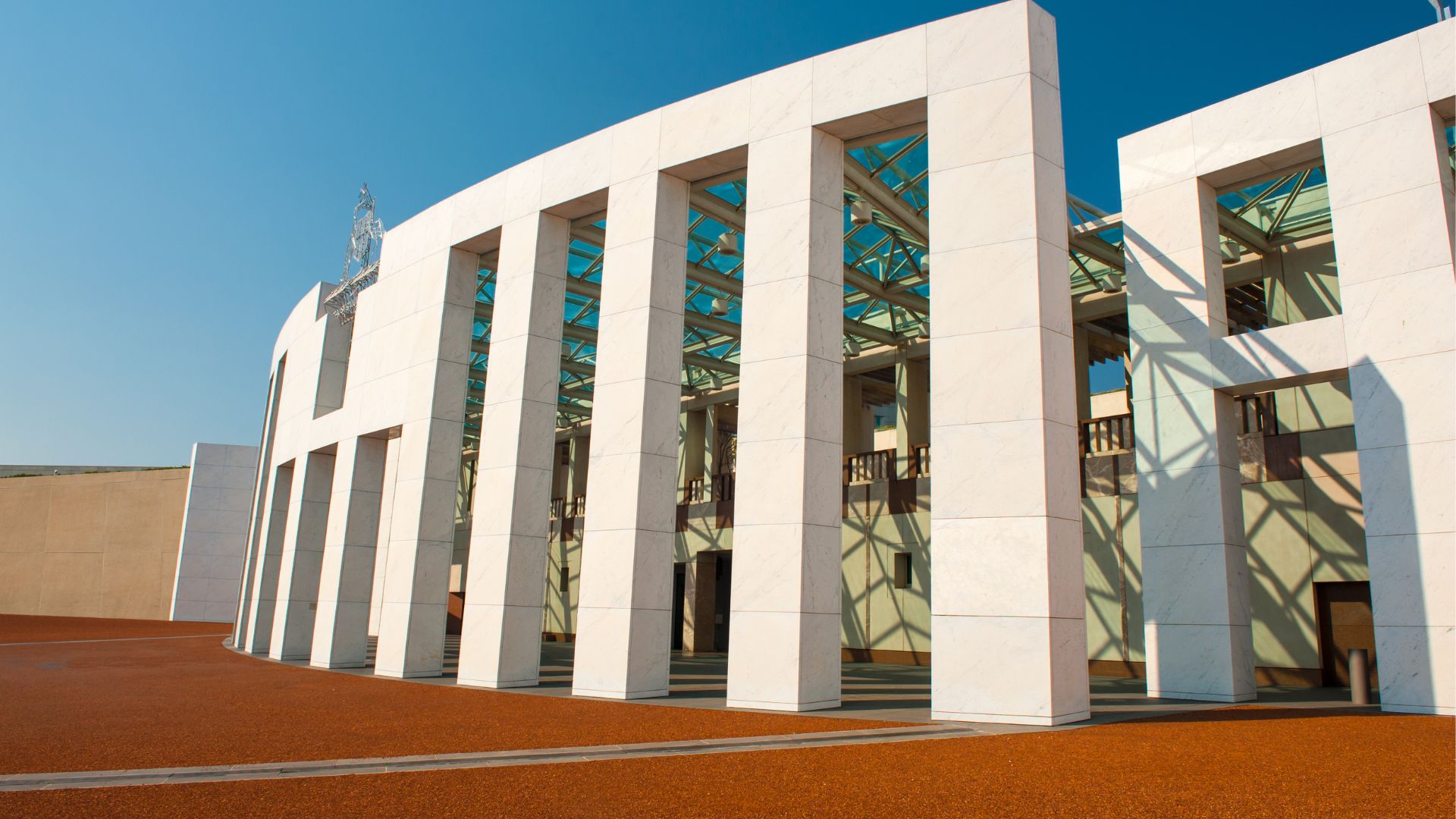 Entrance To Australian Parliament House